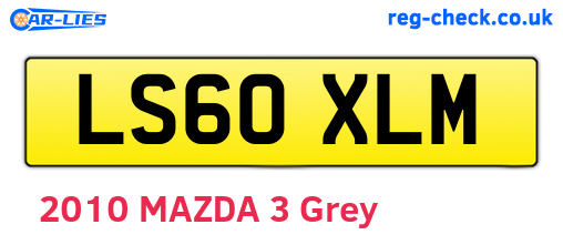 LS60XLM are the vehicle registration plates.