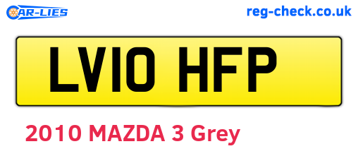 LV10HFP are the vehicle registration plates.