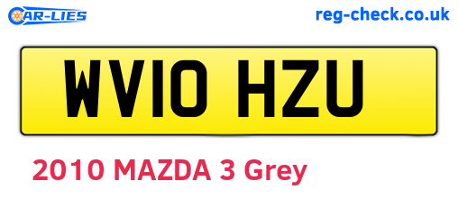 WV10HZU are the vehicle registration plates.