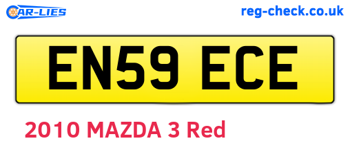 EN59ECE are the vehicle registration plates.