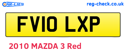 FV10LXP are the vehicle registration plates.