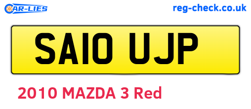 SA10UJP are the vehicle registration plates.