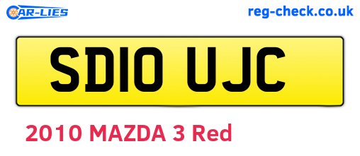 SD10UJC are the vehicle registration plates.