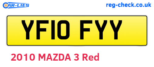 YF10FYY are the vehicle registration plates.