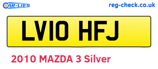 LV10HFJ are the vehicle registration plates.