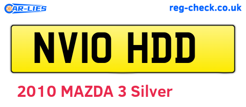 NV10HDD are the vehicle registration plates.