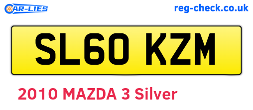 SL60KZM are the vehicle registration plates.