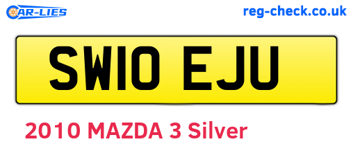 SW10EJU are the vehicle registration plates.