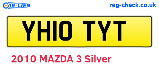 YH10TYT are the vehicle registration plates.