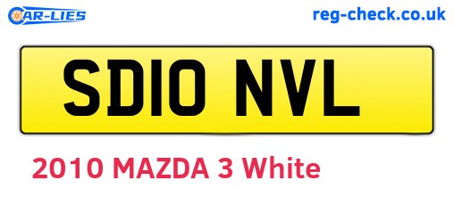 SD10NVL are the vehicle registration plates.
