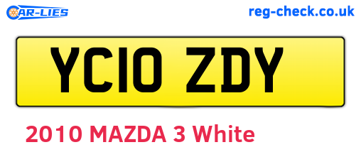 YC10ZDY are the vehicle registration plates.