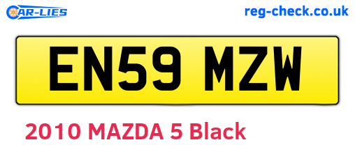 EN59MZW are the vehicle registration plates.