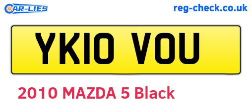 YK10VOU are the vehicle registration plates.