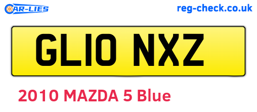 GL10NXZ are the vehicle registration plates.