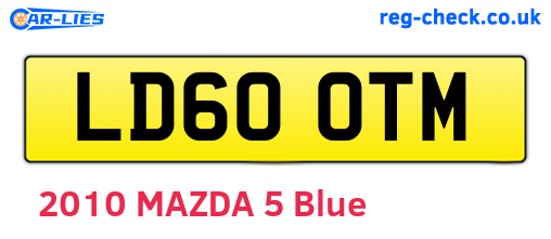 LD60OTM are the vehicle registration plates.