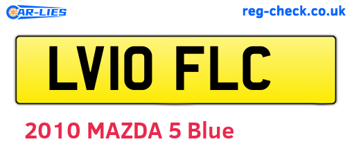 LV10FLC are the vehicle registration plates.