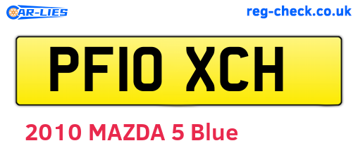 PF10XCH are the vehicle registration plates.