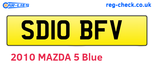 SD10BFV are the vehicle registration plates.
