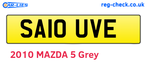 SA10UVE are the vehicle registration plates.