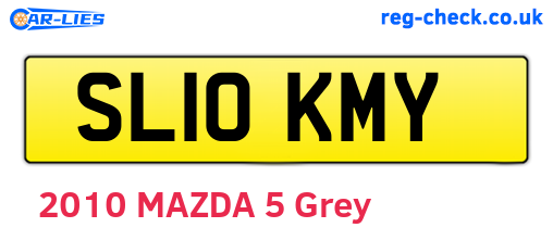 SL10KMY are the vehicle registration plates.