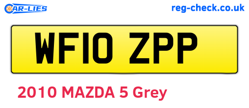 WF10ZPP are the vehicle registration plates.
