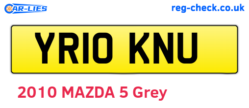 YR10KNU are the vehicle registration plates.