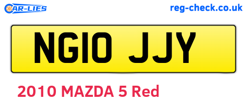 NG10JJY are the vehicle registration plates.