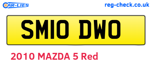 SM10DWO are the vehicle registration plates.