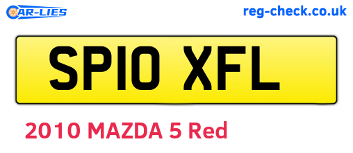 SP10XFL are the vehicle registration plates.