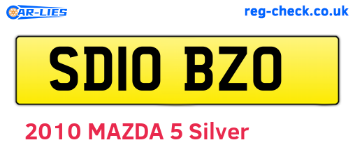 SD10BZO are the vehicle registration plates.