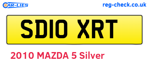 SD10XRT are the vehicle registration plates.