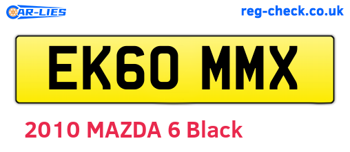 EK60MMX are the vehicle registration plates.