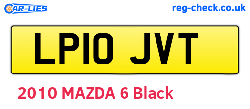 LP10JVT are the vehicle registration plates.