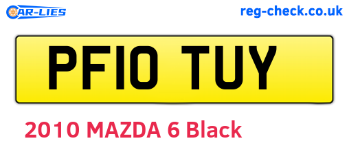 PF10TUY are the vehicle registration plates.