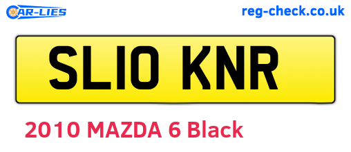 SL10KNR are the vehicle registration plates.