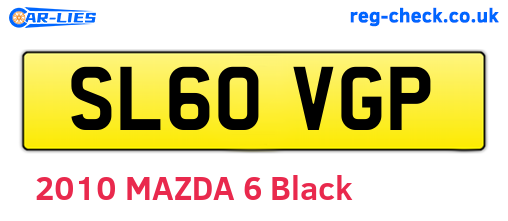 SL60VGP are the vehicle registration plates.