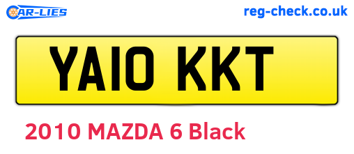 YA10KKT are the vehicle registration plates.