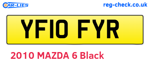 YF10FYR are the vehicle registration plates.