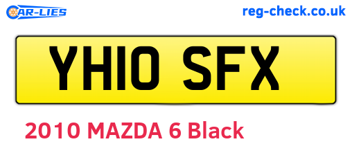 YH10SFX are the vehicle registration plates.