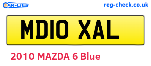 MD10XAL are the vehicle registration plates.