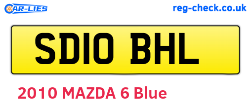 SD10BHL are the vehicle registration plates.