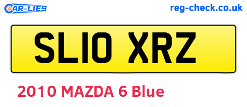 SL10XRZ are the vehicle registration plates.