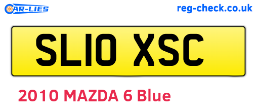 SL10XSC are the vehicle registration plates.
