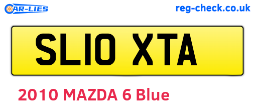 SL10XTA are the vehicle registration plates.