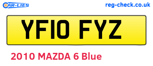 YF10FYZ are the vehicle registration plates.