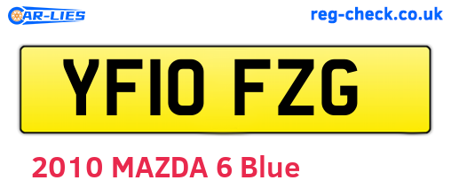 YF10FZG are the vehicle registration plates.