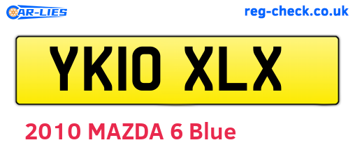 YK10XLX are the vehicle registration plates.