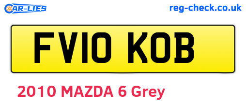FV10KOB are the vehicle registration plates.