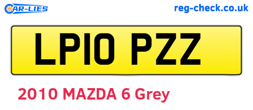 LP10PZZ are the vehicle registration plates.