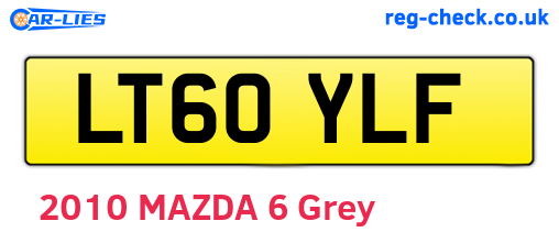 LT60YLF are the vehicle registration plates.